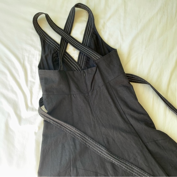Zara Strappy Linen Blend Dress - Picture 6 of 9